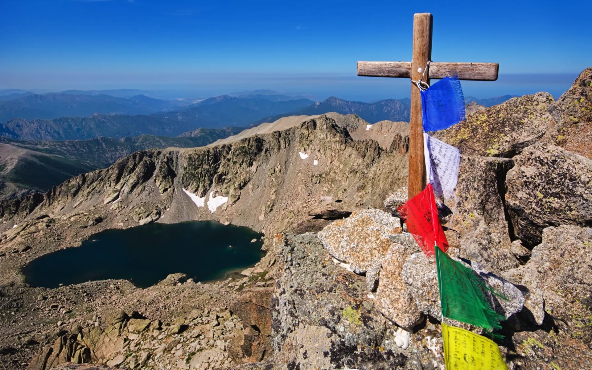 View from the top of Monte Rotondo mountain, Corsica